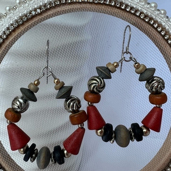 Bohemian Style Beaded Earrings - Picture 9 of 9